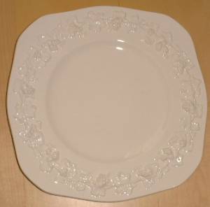 Wedgwood White Vine Plate