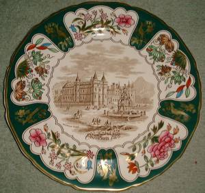 Masons Christmas Plate dated 1976
